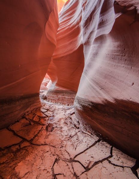 Dessicate Mud Floor, Antelope Canyon, Page, Az