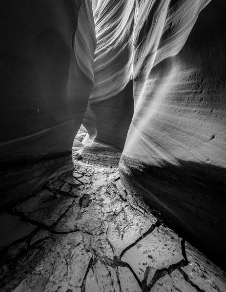 Antelope Canyon In B&amp;W