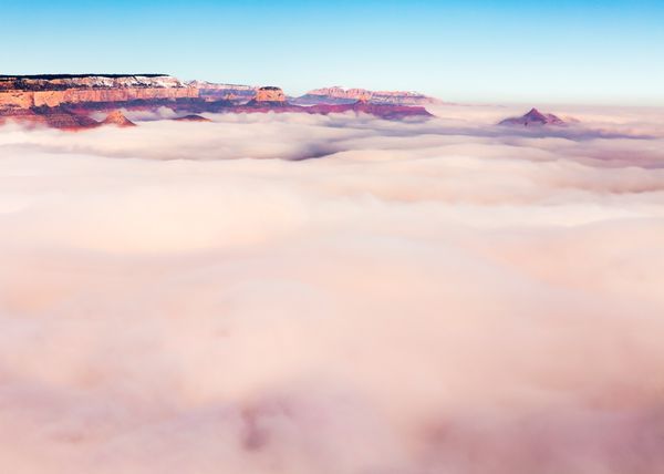 Grand Canyon Air Inversion Clouds